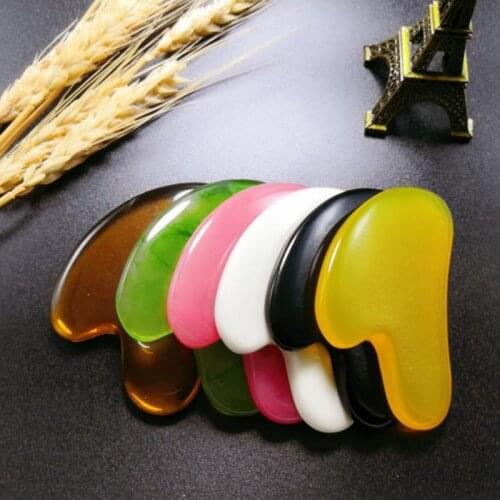 Multicolor Natural Jade Gua Sha Scraper Board Massage Face Neck Skin Care Lifting Wrinkle Remover SPA Physical Therapy Gue Che