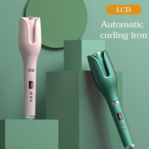 Curling Rod Set Automatic Hair Curler Electric Ceramic Heating LCD Screen Rotating Wave Curling Tongs Curling Rod Styling Tool