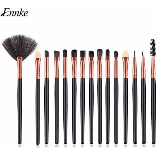 15Pcs Highlighter Make up Brush Set Kwasten Brush Kabukis Angled Shadow Foundation Eye Shadow Blending Makeup Pincel Mmaquiagem