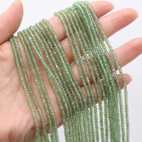 New Style Natural Stone Bead Section Green Apatite Small Beads For DIY Jewelry Making Necklace Bracelet Earrings Accessory