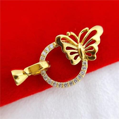 Wholesale DIY Natural Stones Beads Jewelry Making Accessories Silver/Gold/Rose Gold Metal Connector Clasps Findings