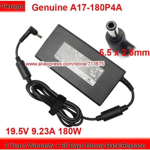 Genuine Chicony A17-180P4A 19.5V 9.23A AC Adapter A180A025P A180A005L for Clevo P150EM P651RE6 NH70RCQ