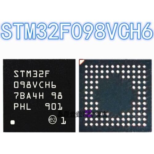 1PCS 100% new original authentic STM32F098VCH6 BGA-100 32F098VCH6 BGA100 32-bit microcontroller chip