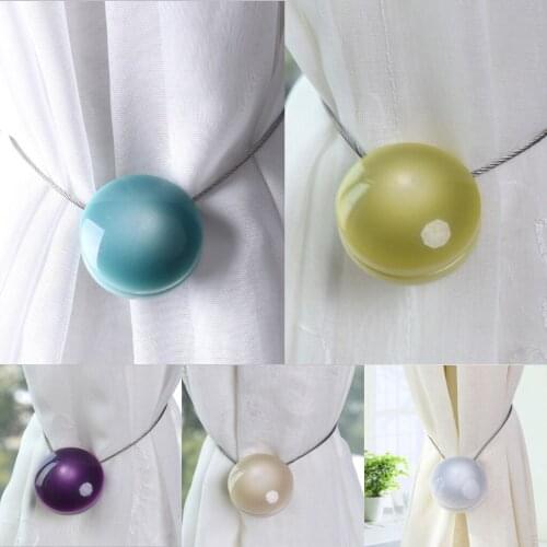 Hemispherical Ball Magnetic Curtain Buckle Holder Tieback Decor Perfect Home Decor Sold as SINGLE
