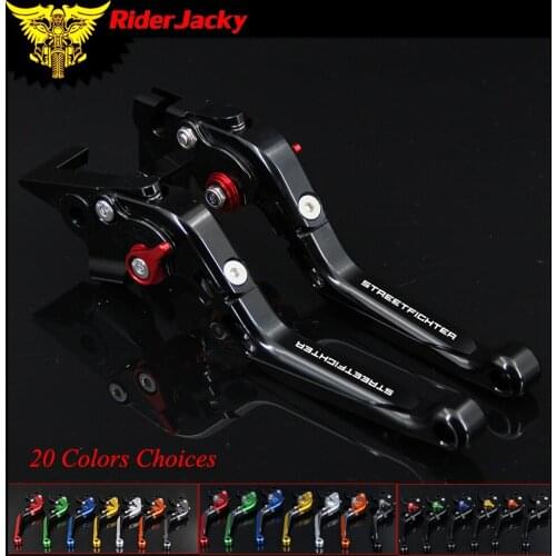 RiderJacky 1 Pair Motorcycle Folding Extendable Brake Clutch Levers For Ducati STREETFIGHTER /S 2009-2013 2010 2011 2012