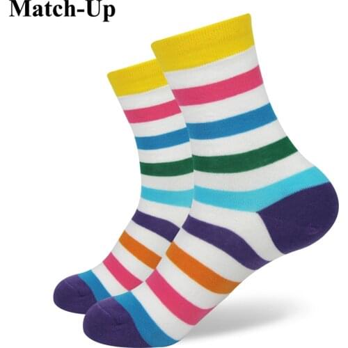Match-Up Girl Combed Cotton Brand Socks Women Funny Cotton Socks 21 Colors