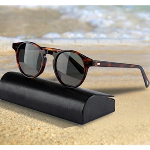 Gregory Peck Sunglasses OV5186 Sun Glasses Retro Round Men Sunglasses Vintage Polarized Sun Glasses Women UV400