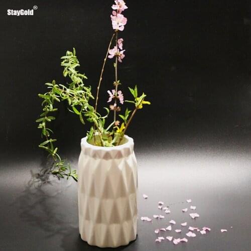 Staygold flower vase home room decoration ceramic modern tabletop porcelain jardiniere mariage wedding household party gift