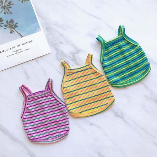 Spring Dog Clothes Sling Dog Shirt Summer Cotton Dog Vests Puppy Chihuahua Clothes for Small Medium Dogs Yorkshire Ropa Perro