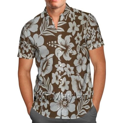 Vintage Flower 3D Printed Beach Hawaii 2021 Summer Shirt Short Sleeve Shirt Streetwear Oversized 5XL Camisa Social Chemise Homme