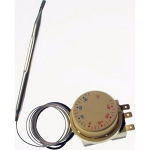 1PCS 220V 16A Thermostat Knob Refrigerator Temperature Switch Controller Probe