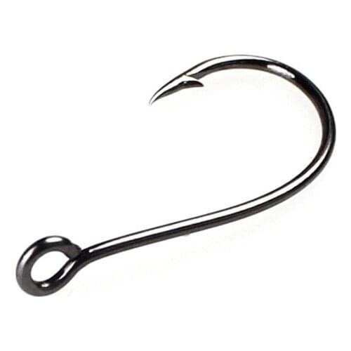 10pcs/lot Fishing single Hooks Single Fish Big Eye Accessories High Carbon Steel Circle Fishhook Jip Barbed Carp Tackle