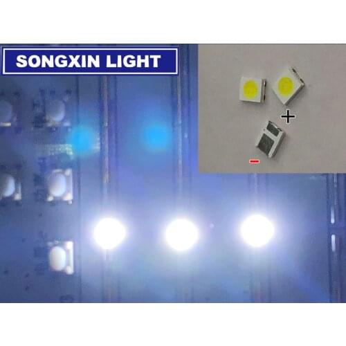 100pcs JUFEI LED Backlight 1210 3528 2835 1W 3V 107LM Cool white LCD Backlight for TV TV Application 01.JT.2835BPWP2-C