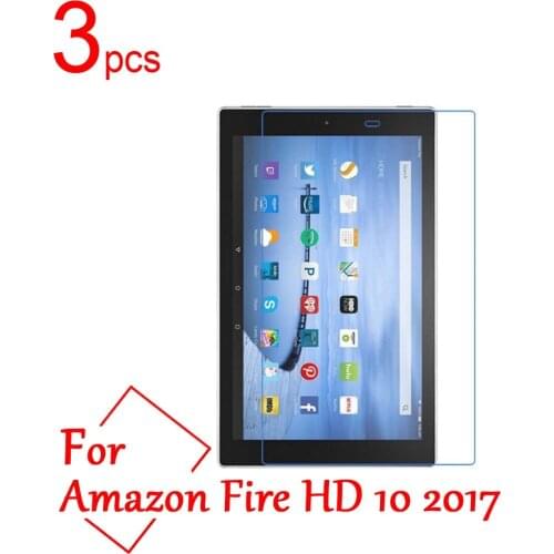 3pcs Ultra Clear/Matte/Nano anti-Explosion LCD Screen Protector Film Cover For Amazon Fire HD 10 2017 10.1 inch Protective Film