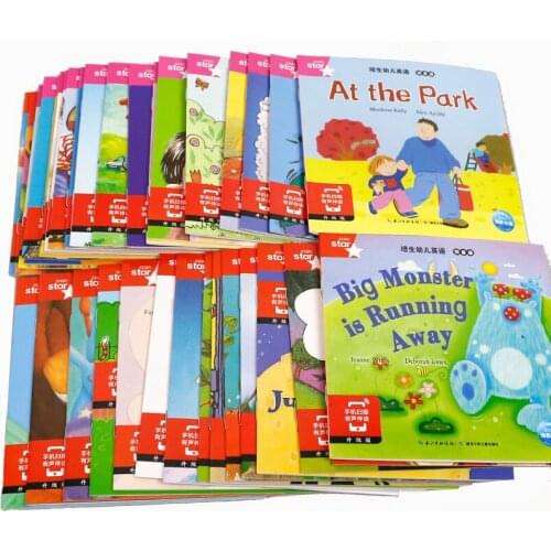 35 PCS Kinderen Boeken Educatief Twee tot Zes Jaar Oud Engels Kleur Foto Boeken 35 boeken Kinderen Engels Lezen Verhaal boek