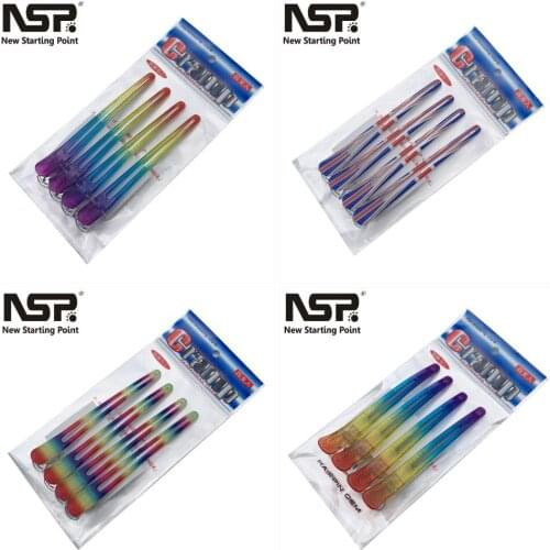 4pcs/set Rainbow Hairpin Fixed Styling Clip Flat Duck Mouth Hair Clips Pro Salon Hairdressing Clip Accessories DIY Home