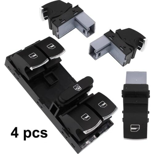 5ND959857 5ND959855 For Volkswagen For VW Golf MK5 6 Jetta Passat B6 Tiguan Rabbit Touran Power Window Control Switch Button Set