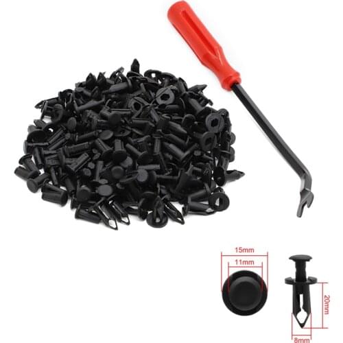 8mm Fender Clips Body Rivets For HONDA TRX 400 EX 400EX 300EX TRX450R For Polaris Sportsman RZR Ranger W/ Fastener Removal Tool