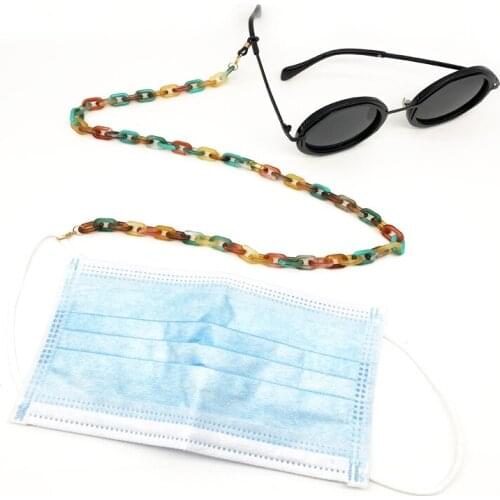 Acrylic Glasses Neck Strap Chain Eyeglasses Necklace Metal Sunglasses Chain Lanyard Glasses Chain Women Eyewear Chain Mask Chain