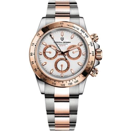 PAGANI DESIGN Luxury quartz men gold watches top brand sport men wristwatches waterproof 100M fashion watches for men Japan VK63