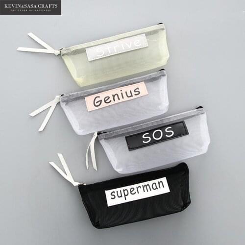 New Pencil Case Quality Print Nylon School Supplies Stationery Gift Pencilcase School Cute Pencil Box School Gifts Tool