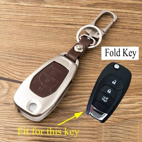 Key Shell Holder Fob Bag Box Chain Cover Trim Fit For Chevrolet Cruze 2016 2017 2018 Accessories Alloy Key Case Keyfob Ring