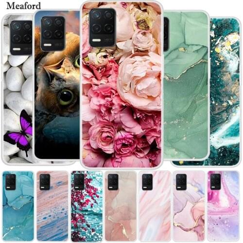 For OPPO Realme V13 Case Luxury Silicone TPU Soft Cover Phone Case For Realme Narzo30 5G Shockproof Cute Case Bumper Funda Coque