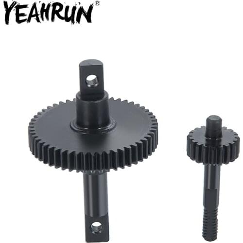 YEAHRUN 1/24 Gearbox 51T/19T 0.3 Steel Gear for Axial SCX24 AX90081 1:24 RC Crawler Car Truck Accessories Parts