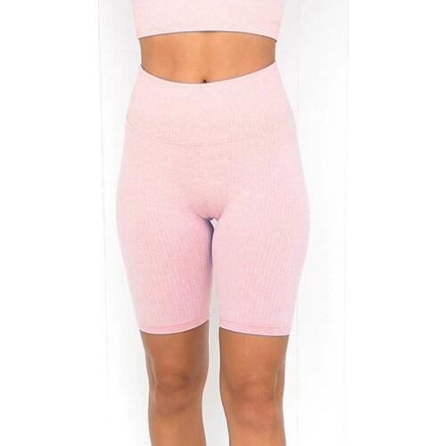 Summer Yoga Shorts Push Hip Gym Shorts Seamless High Waist Running Shorts Biker Shorts Women Quick Dry Sports Shorts Training