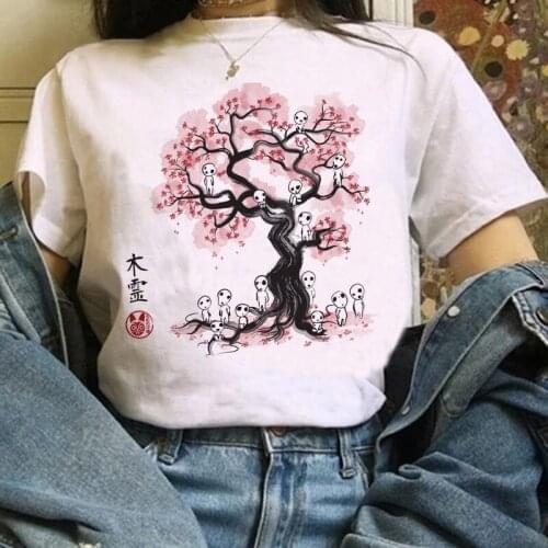 My Neighbor Totoro Harajuku Summer T-shirt Studio Ghibli Kawaii printed T-shirt Hayao Miyazaki Chihiro Chihiro Graphics Tee