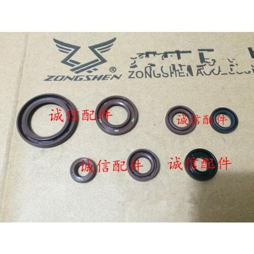 7 Pcs Motorcycle Full Complete Engine Oil Seal Rubber For Zongshen NC250 ZS250GY-3 RX3 ZS250 GY-3 NC 250