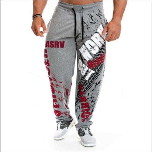 Running Jogging Pants Men Cotton Bodybuilding Workout Joggers Sweatpants Hip Hop Harem Trousers Sport Gym Training Fitness Pants