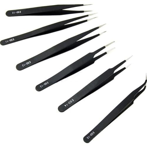 1PC Stainless Steel Black Tweezer Eyelash Brow Clips Makeup Tool Brand New Precision Hand Clip Tweezer
