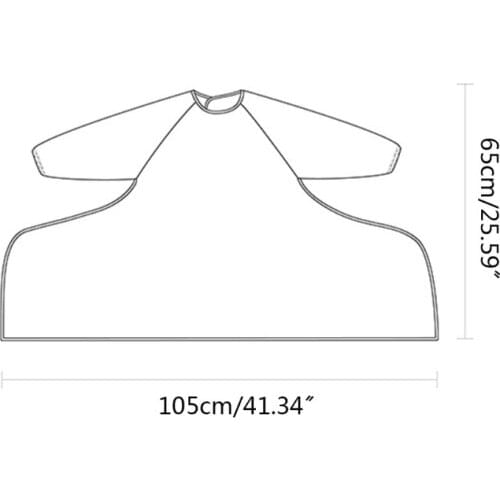 Newborn Long Sleeve Bib Coverall with Table Cloth Cover Baby Dining Chair Gown Waterproof Saliva Towel Burp Apron Food D5QA