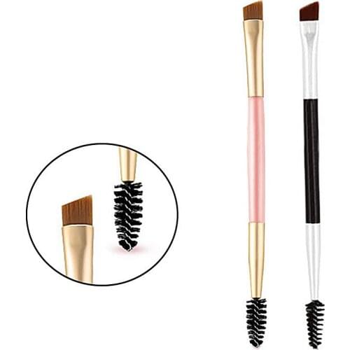 New PVC packaging double head makeup brush eyelash brush lip brush