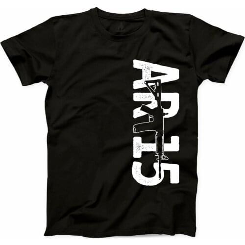 2019 New Summer Men AR15 T Shirt 2nd Amendment Gun Lover Rights Second Right Bear Arms Graphic Tee Casual Tee Shirt