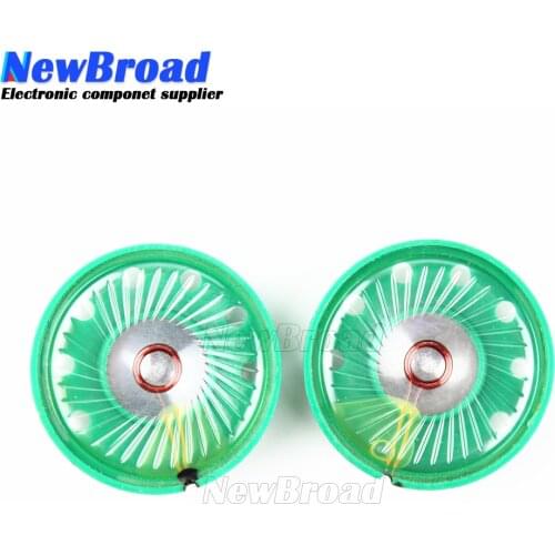 5pcs/lot New Green Ultra-thin Mini speaker 32 ohms 0.25 watt 0.25W 32R speaker Diameter 29MM 2.9CM thickness 9MM