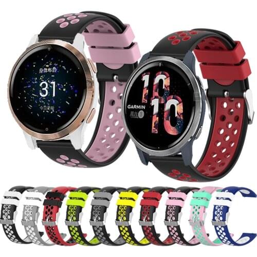 New Soft Silicone Strap For Garmin Venu 2 2S / Vivoactive 3 / 4 / 4S Watch Band Wristband Bracelet Watchband Replace Accessories