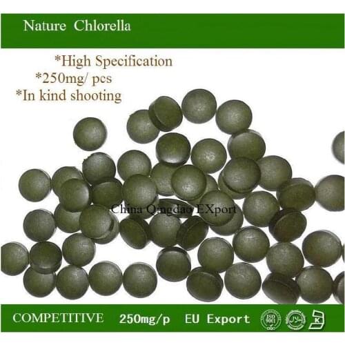 Organic Certified Chlorella Green algae Tablets Nature Chlorophyta Vulgaris Anti-Fatigue Loss Weight 150g 600pills