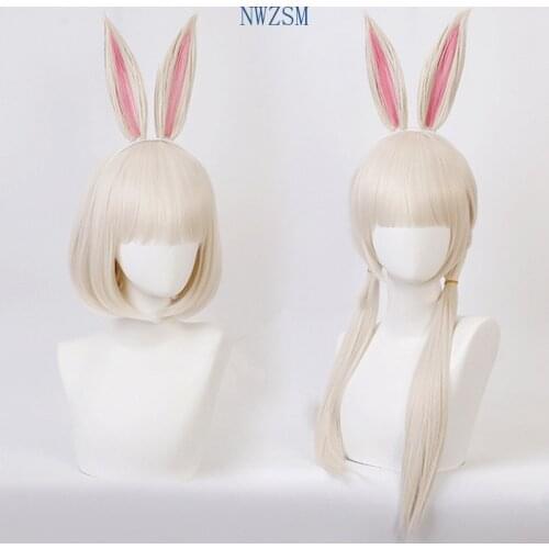 Anime BEASTARS Haru Wig Rabbit Cosplay Costume Synthetic Hair Party Cosplay Wigs