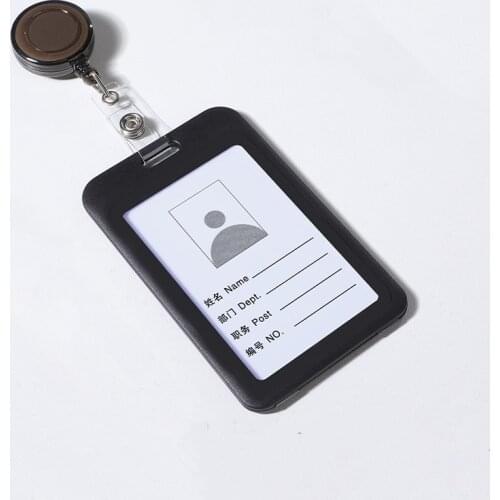 Plastic Retractable ID Badge Holders Accessories Bank Credit Card Badge Holder Access Card ID IC Holder Case