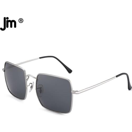 Polarized Square Sunglasses for Women Men Metal Frame Sun Glasses UV400