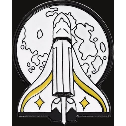 The Last Of Us Part 2 Ellie Backpack Pins Brooch Shield Wings Tlou Rocket Spaceship Badge Brooches For Fans Game Jewelry Gift