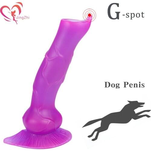JingZhi Animal Dildo Realistic Suction Cup Dildo Sex Toys For Women Huge Penis Strapon G-spot Stimulating Adult Toys Product 18