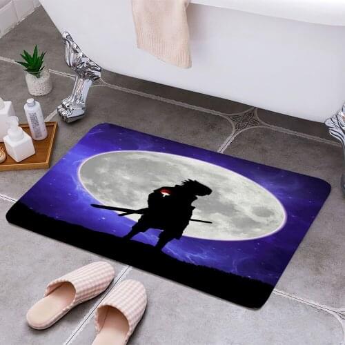 Sasuke Uchiha Anti-slip Doormat Vacuuming Water Absorbing Kitchen Bedroon Bath Floor Mats Home Entrance Home Decora