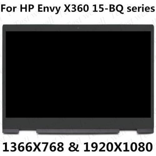 Original 15 inch laptop display for HP ENVY X360 15-bq 15M-BQ021DX 15M-BQ121DX 15-BQ Series LCD LED Touch Screen Assembly