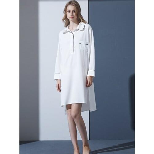 Long Sleeve Womens Sleepwear Dress Pyjamas Night Shirt Home Lounge Wear Clothes Nightgown Sexy Robe Sleep Robes Dressing