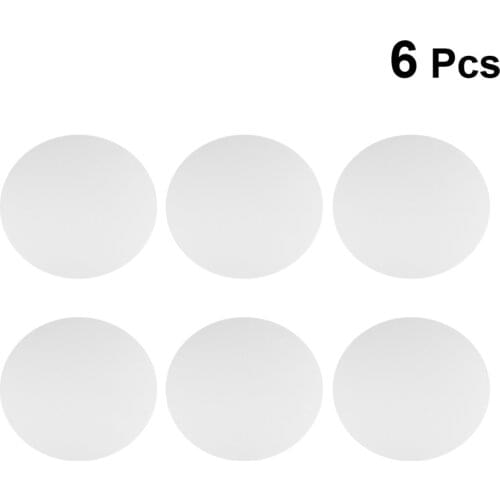 6PCS 30CM Round Canvas Drawing Board Premium Art Painting Board Artist Round Shape Canvas Board Oil Paint Canvas Sketchpad (Whit