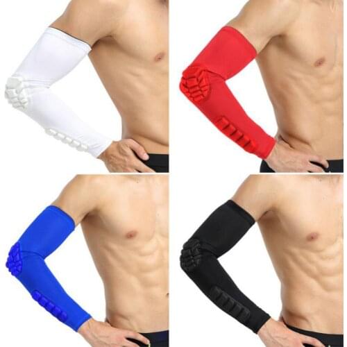 1PC Sports Arm Sleeves UV Sun Protection Compression Arm Sleeves Football Volleyball Golf Arm Guard Cover Elbow Pads Protector