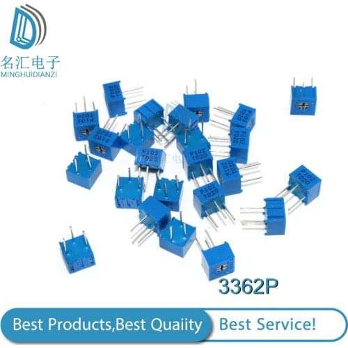 10pcs/lot 3362P Trimpot Trimmer Potentiometer 100 200 500 ohm 1K 2K 5K 10K 20K 50K 100K 200K 500K 1M ohm 103 100R 200R 500R